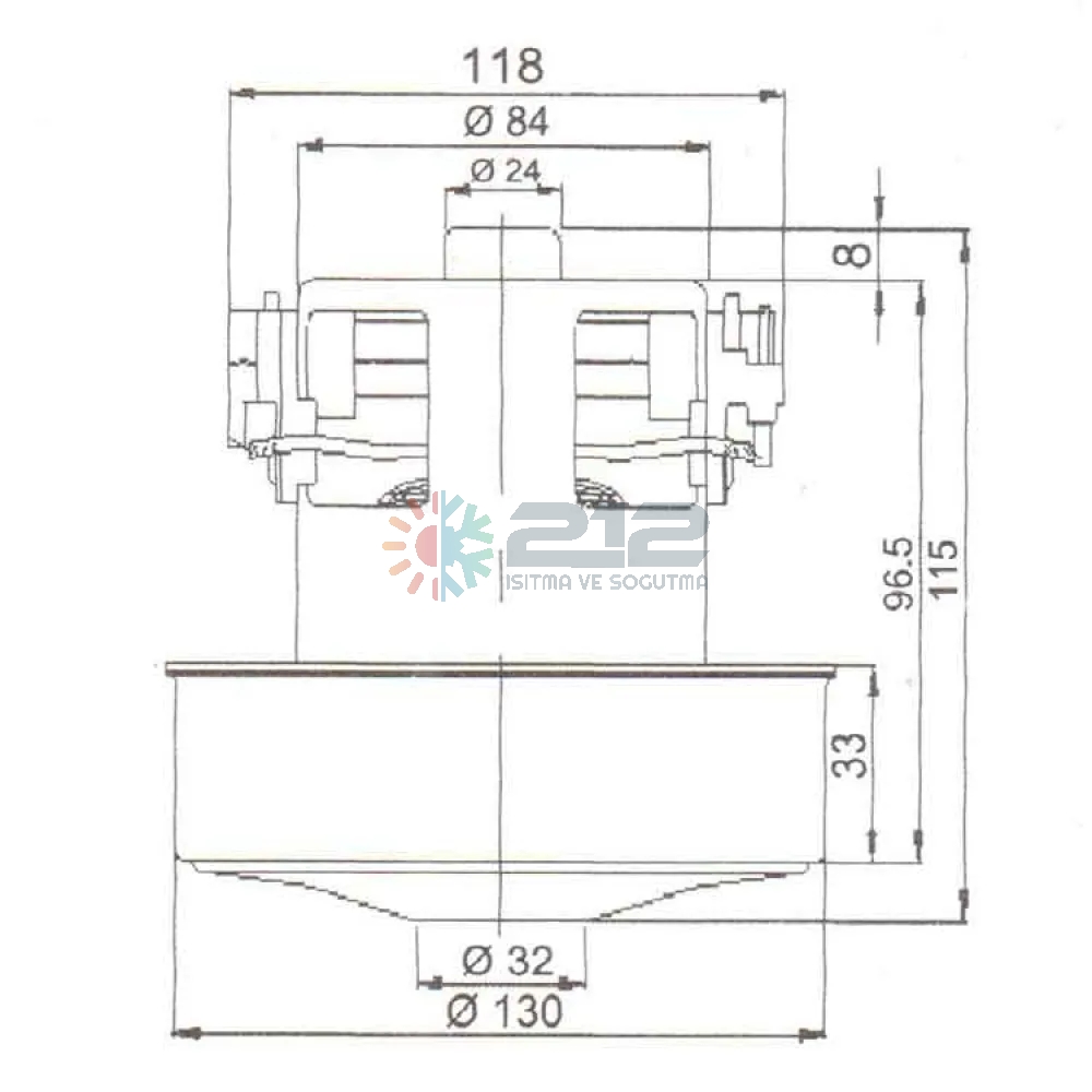 Arçelik Süpürge Motoru 1200W