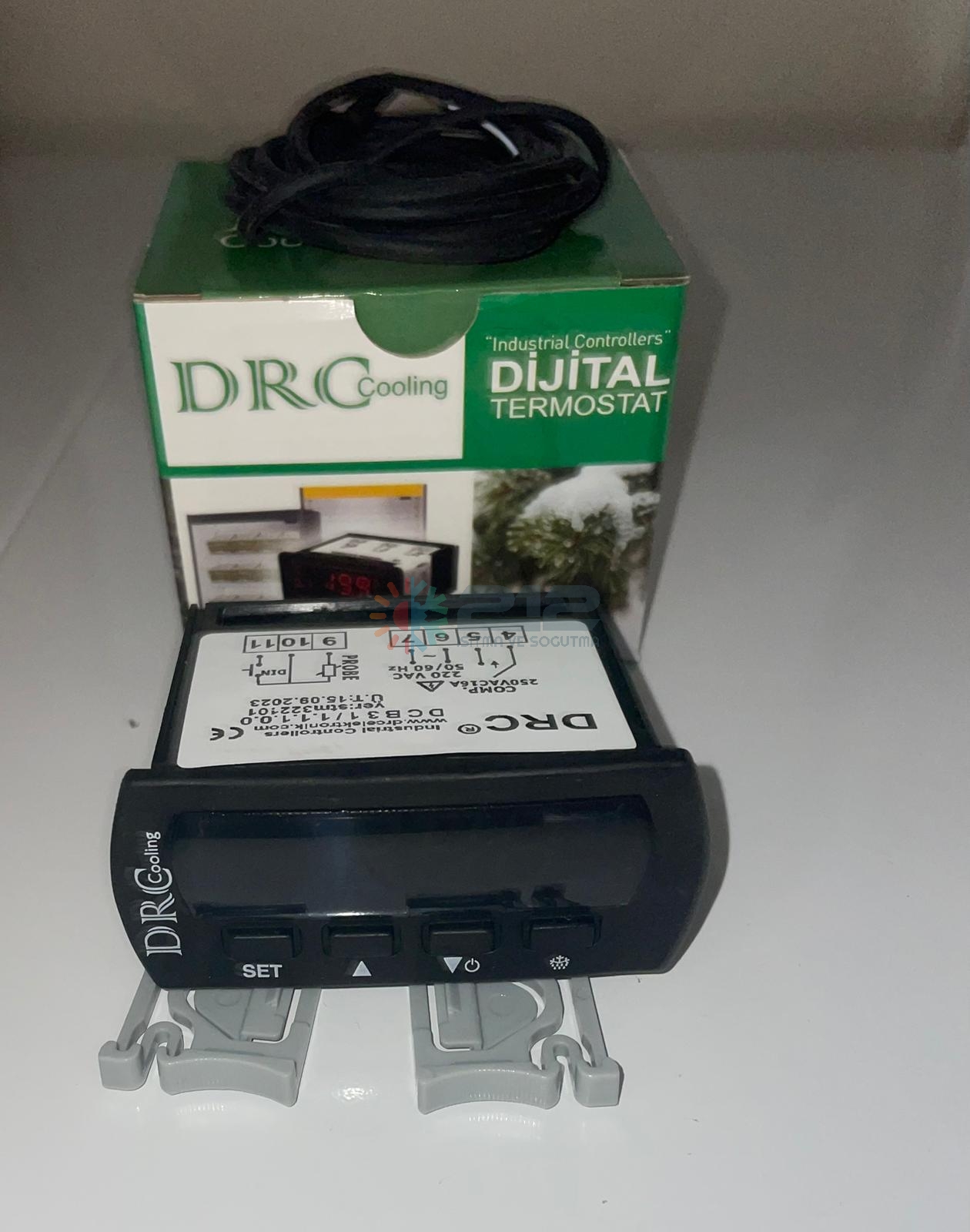 DRC Dijital Termostat 250VAC 16A 50/60 Hz Tek Prob