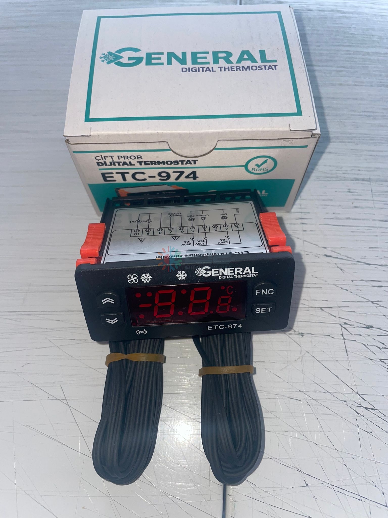 General ETC-974 Dijital Termostat Çift Prob
