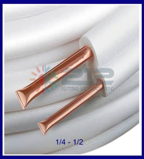 9mm Çift İzolasyonlu 1/4-1/2 Klima Bakır Borusu