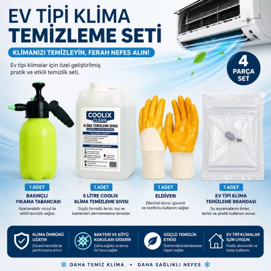 Ev Tipi Klima Temizleme Seti 2