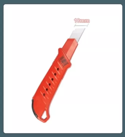 Maket Bıçağı Metal Gövdeli Kırmızı Falçata