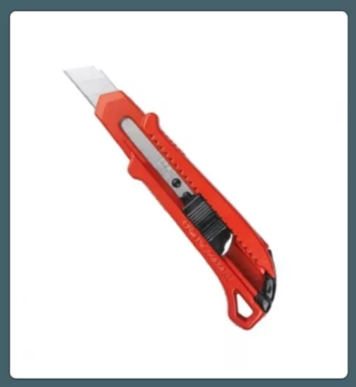 Maket Bıçağı Metal Gövdeli Kırmızı Falçata