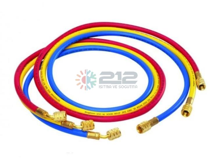 R-22 R-134a 90cm Gaz Şarj Hortumu 3 Adet