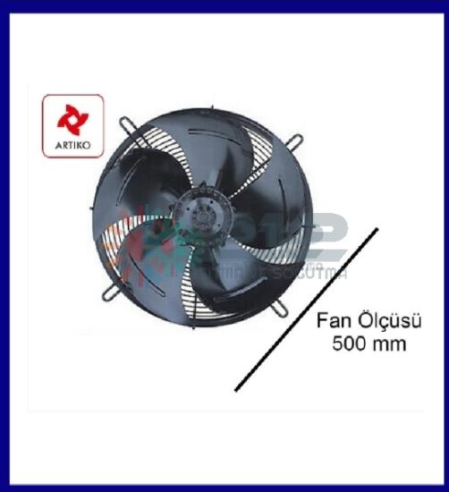 Aksiyel Üfleyici Fan Motoru 500mm 1250 RPM