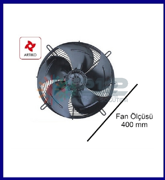 Aksiyel Üfleyici Fan Motoru 400mm 1250 RPM