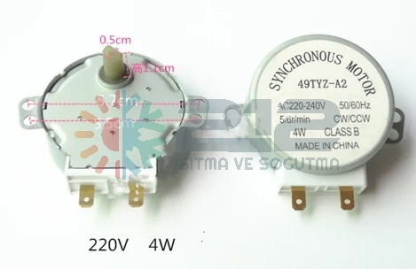 49TYZ-A2 AC220-240V 5/6r/min 4W 50/60Hz CW/CCW
